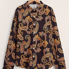 Paisley Men's Long Sleeve Shirt Autumn Clothing