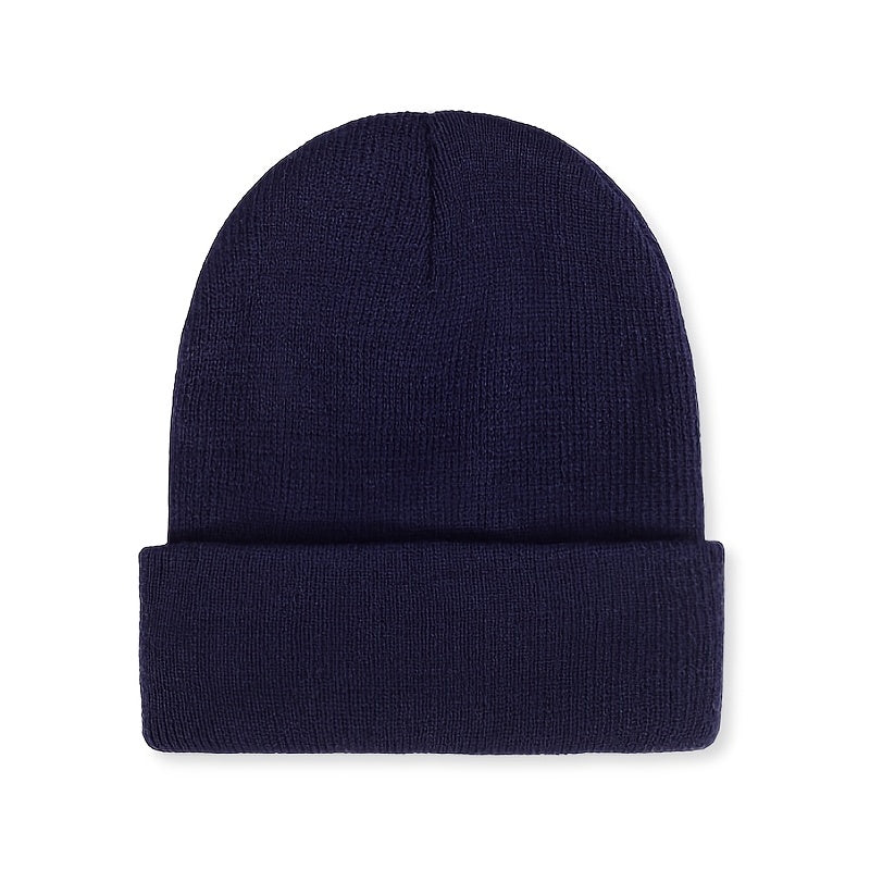 Men's Knitted Beanie Hat Hip hop Style Windproof Thermal Soft Hat