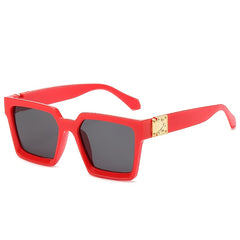 Vintage Oversize Square Sunglasses UV400 Protection