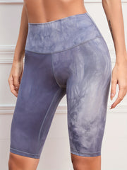 Tie Dye High Waist Yoga Shorts for Women