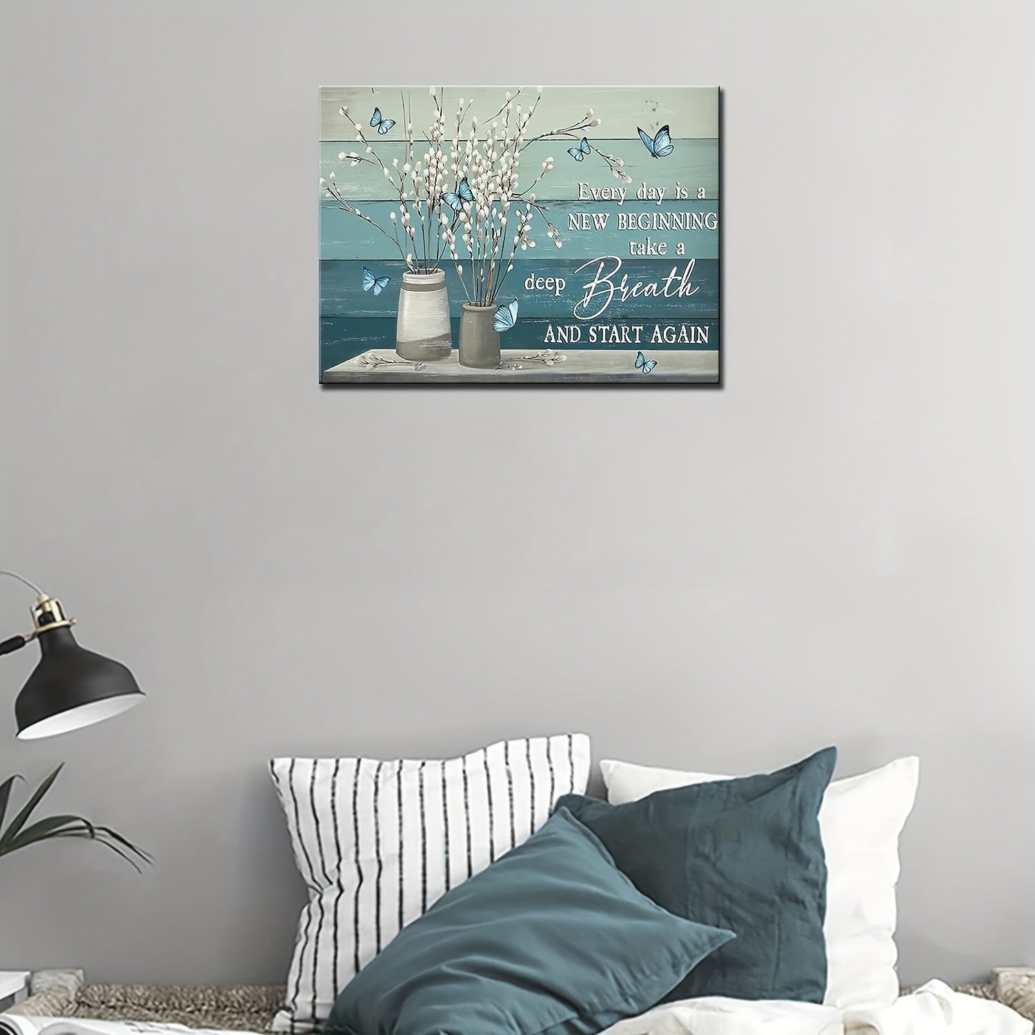 Butterfly Canvas Painting Wall Art Living Room Decoration 30X40cm