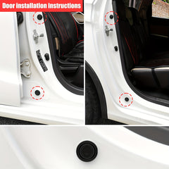 8pcs Car Door Buffer Silicone Pad Shockproof Anti Collision Anti Scratch