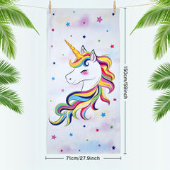 Mermaid Microfibre Beach Towel for Sunny Days