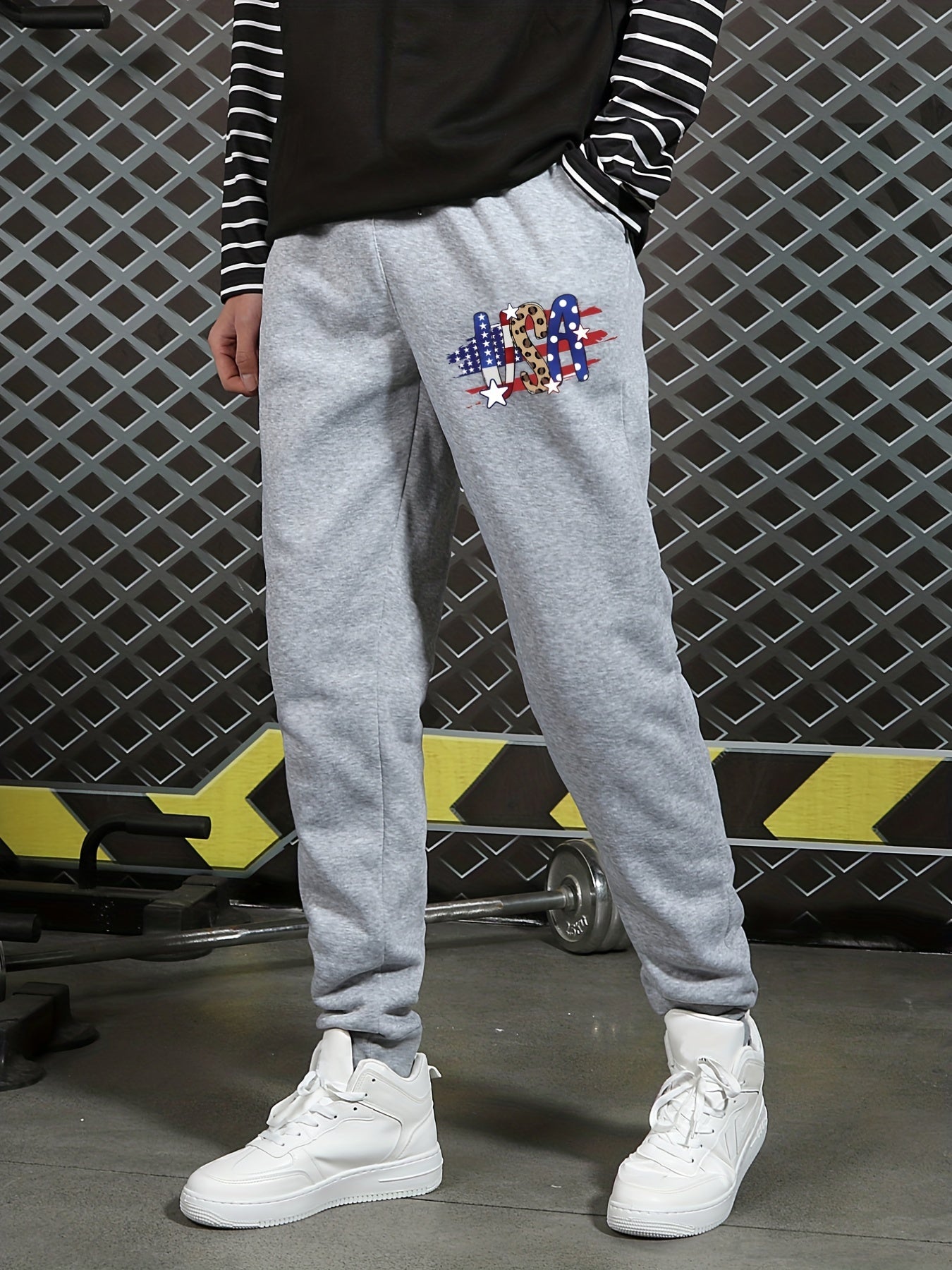 Men's Drawstring Sweatpants Loose Fit Joggers