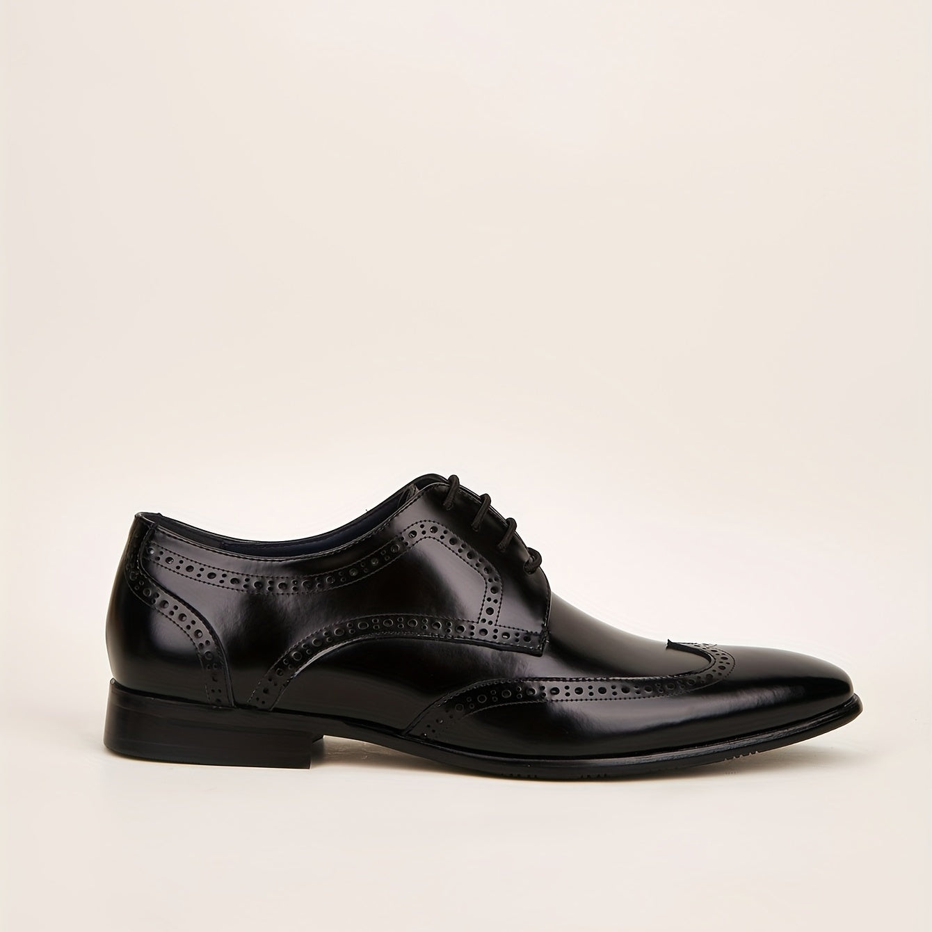 Men's Brogue Derby Shoes Wear-Resistant Non-Slip Dress Shoes