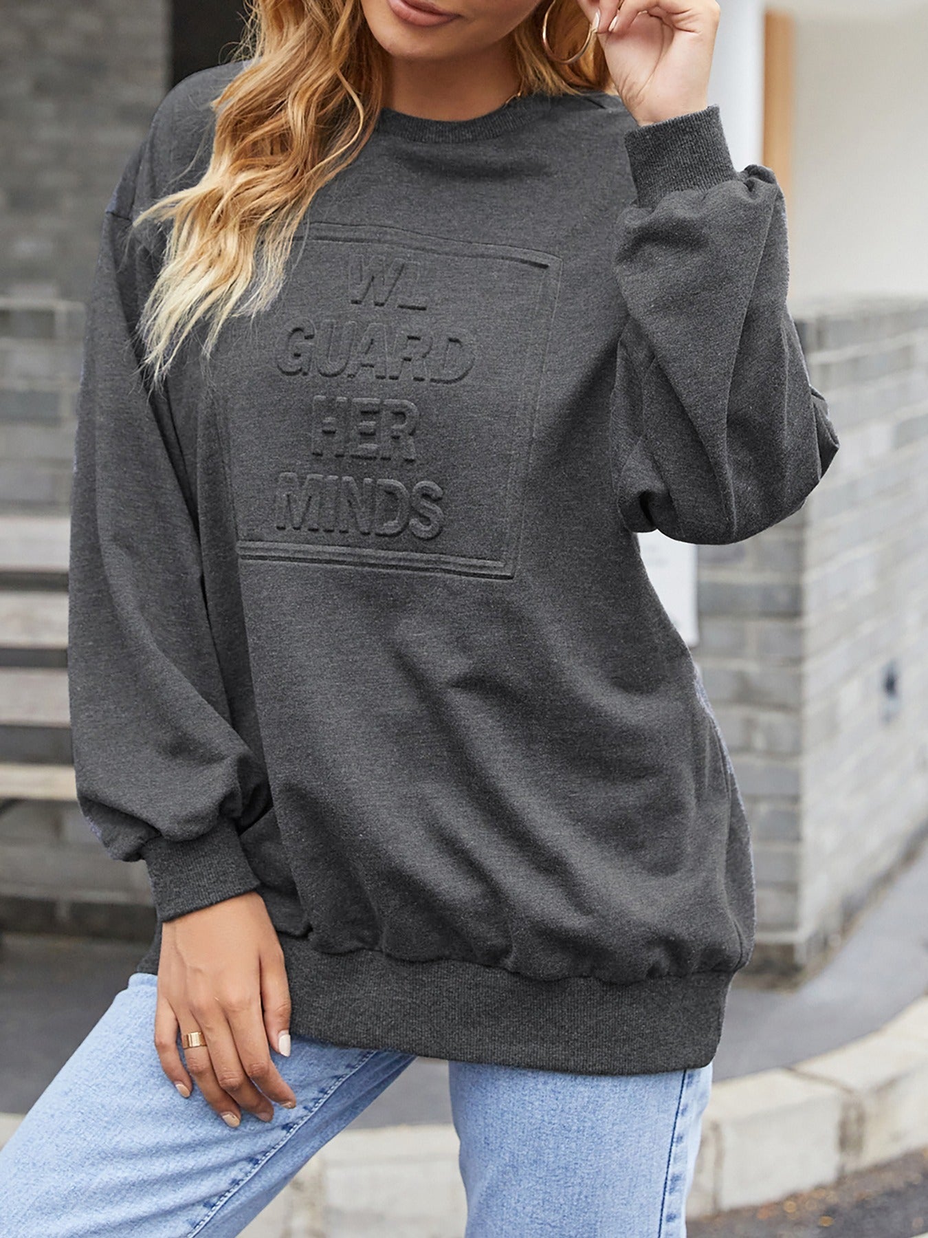 Letter Graphic Sweatshirt