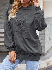 Letter Graphic Sweatshirt