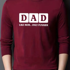 DAD Knitted Sweater Men's Crew Neck Pullover
