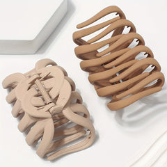 2pcs Casual Hair Clips Claw Clips Daily Decorative Hair Accessories For Girls