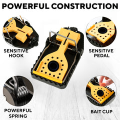 6pcs Instant Mouse Mice Traps Indoor Outdoor Reusable Quick