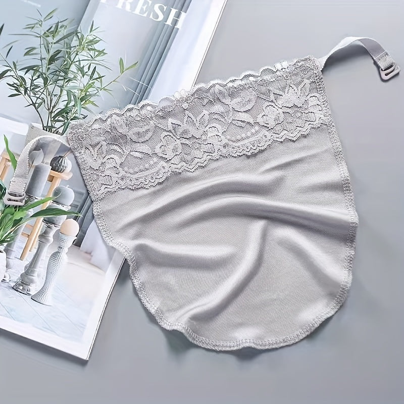 4pcs Lace Chest Cover Anti Peep Clip-on Breast Cover