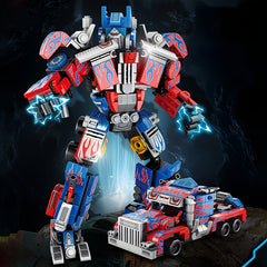 2-in-1 Transforming Robot Toy with Articulated Joints & Wheels