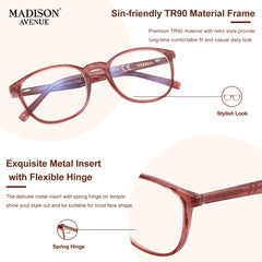 Square Blue Light Glasses TR90 Jelly Frame Clear Lens Glasses