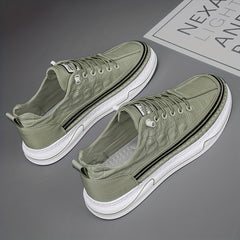 Crocodile Pattern Skate Shoes for Men Breathable Non Slip Sneakers
