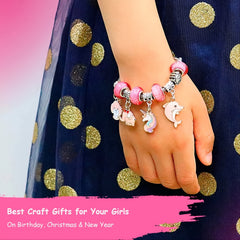 DIY Charm Bracelet Making Kit with Beads for Girls & Adults