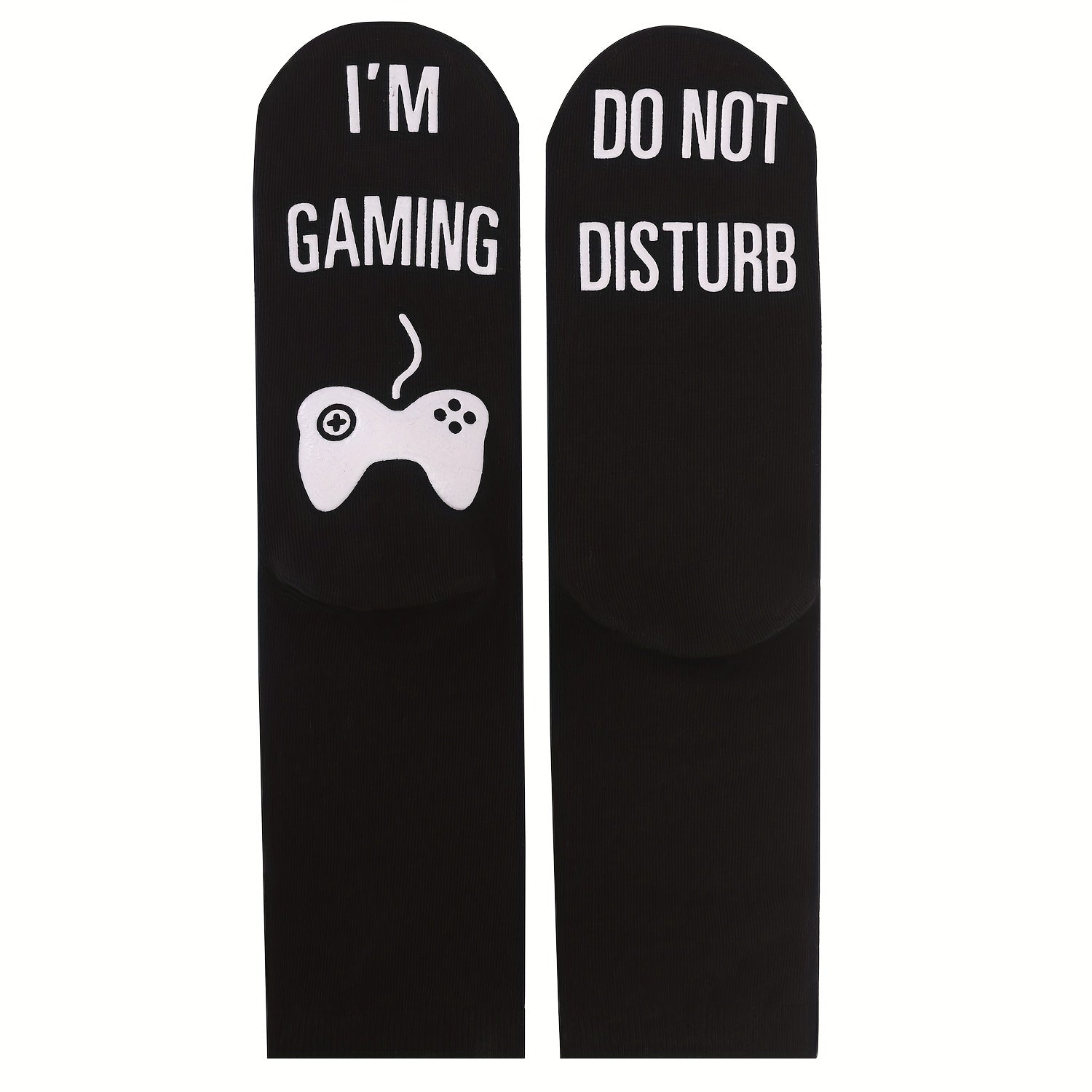 Men's Novelty Non Slip Bottom Rubber Graphic Crew Socks For Autumn Winter
