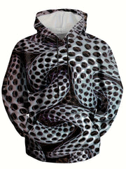 3D Print Hoodie Men Graphic Hooded Pullover Autumn Winter