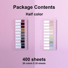 400 Colorful Sticky Index Tabs With Ruler