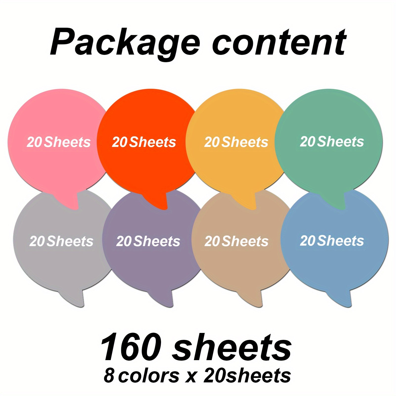 160 Sheets Transparent Sticky Notes Waterproof Translucent Memo Pad