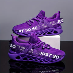 Men's Plus Size Knit Running Shoes Breathable Soft Sole Sneakers