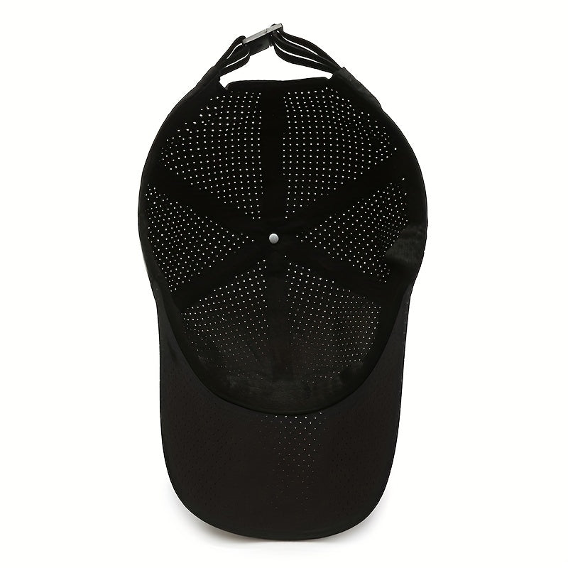 Embroidered Perforated Hat Outdoor Baseball Cap Men's Sport Cap Polyester