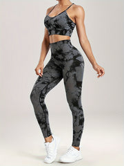 Tie Dye Butt Lifting Yoga Pants High Waist Leggings