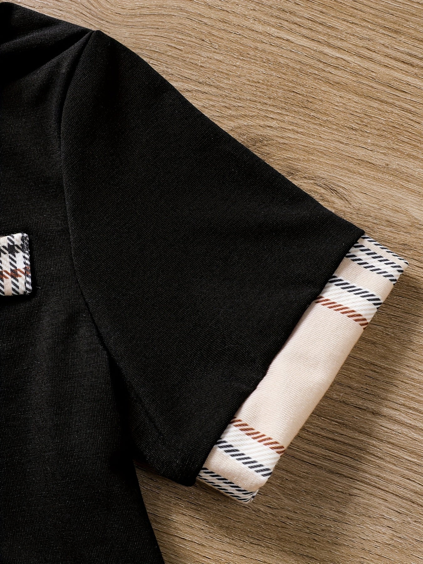 Boys Casual Outfit Polo Shirt & Plaid Shorts For Summer Kids