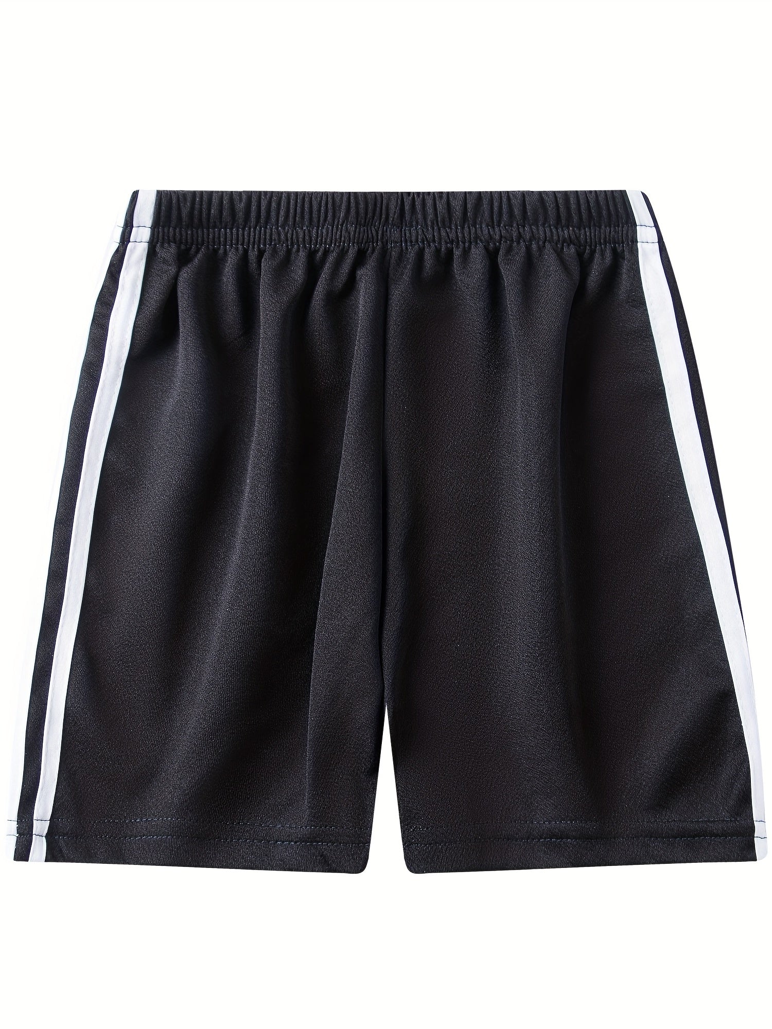 2pcs Girls Striped Waistband Shorts for Kids Summer Beach