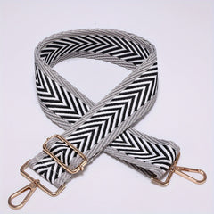 Jacquard Arrow Adjustable Purse Strap Wide Nylon Handbag Belt