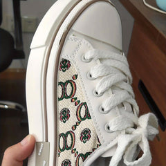 Women's Platform Mule Sneakers Lace Up Outdoor Shoes
