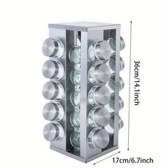 Rotating Spice Rack Organizer for Easy Seasoning Access