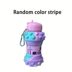 500ml Collapsible Water Bottle Portable Leakproof Shatterproof Outdoor Travel