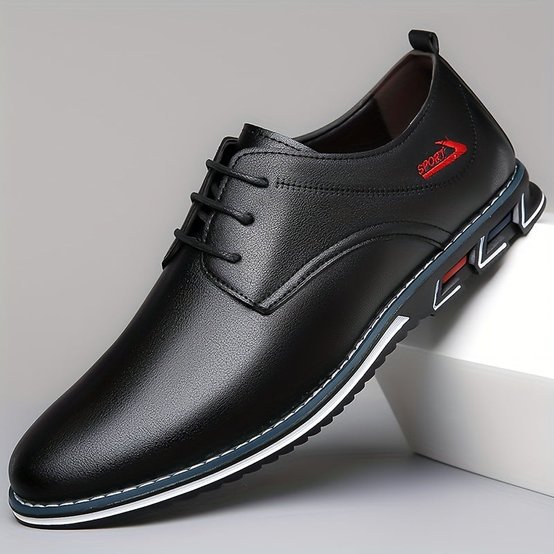 Men's Solid Comfy Lace Up Casual Shoes