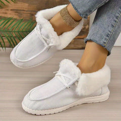Women's Faux Fur Snow Boots Soft Warm Non-slip Shoes