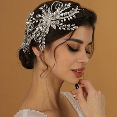 Rhinestone Headband Bridal Flower Headwear Wedding Hair Accessories Jewelry