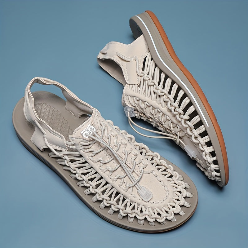 Men's Outdoor Solid Rubber Sole Sandals for Summer