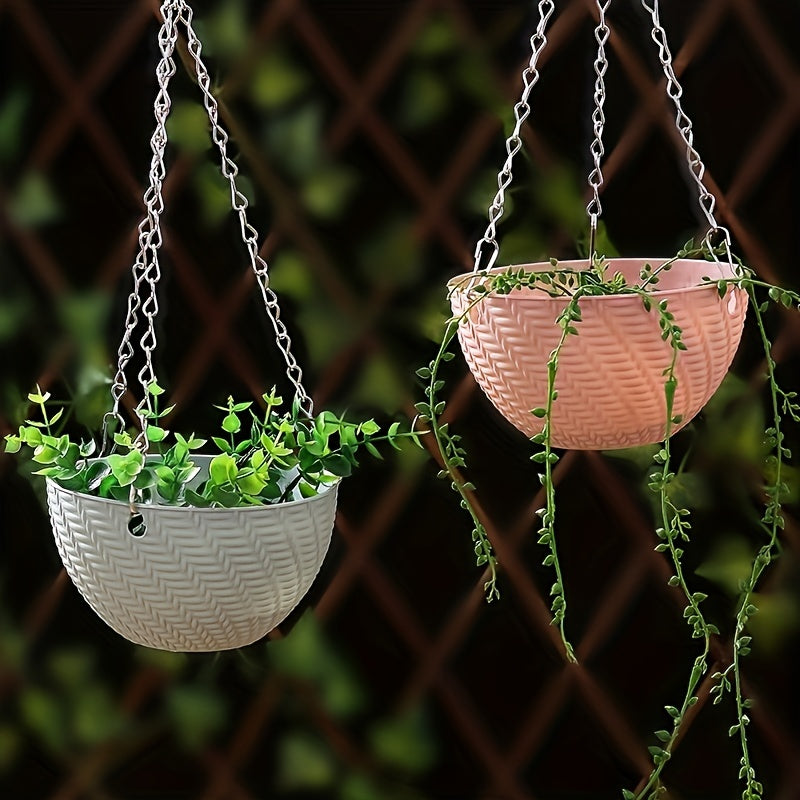 Plastic Hanging Succulent Plant Flower Pot Large Diameter Orchid Money Grass Lan