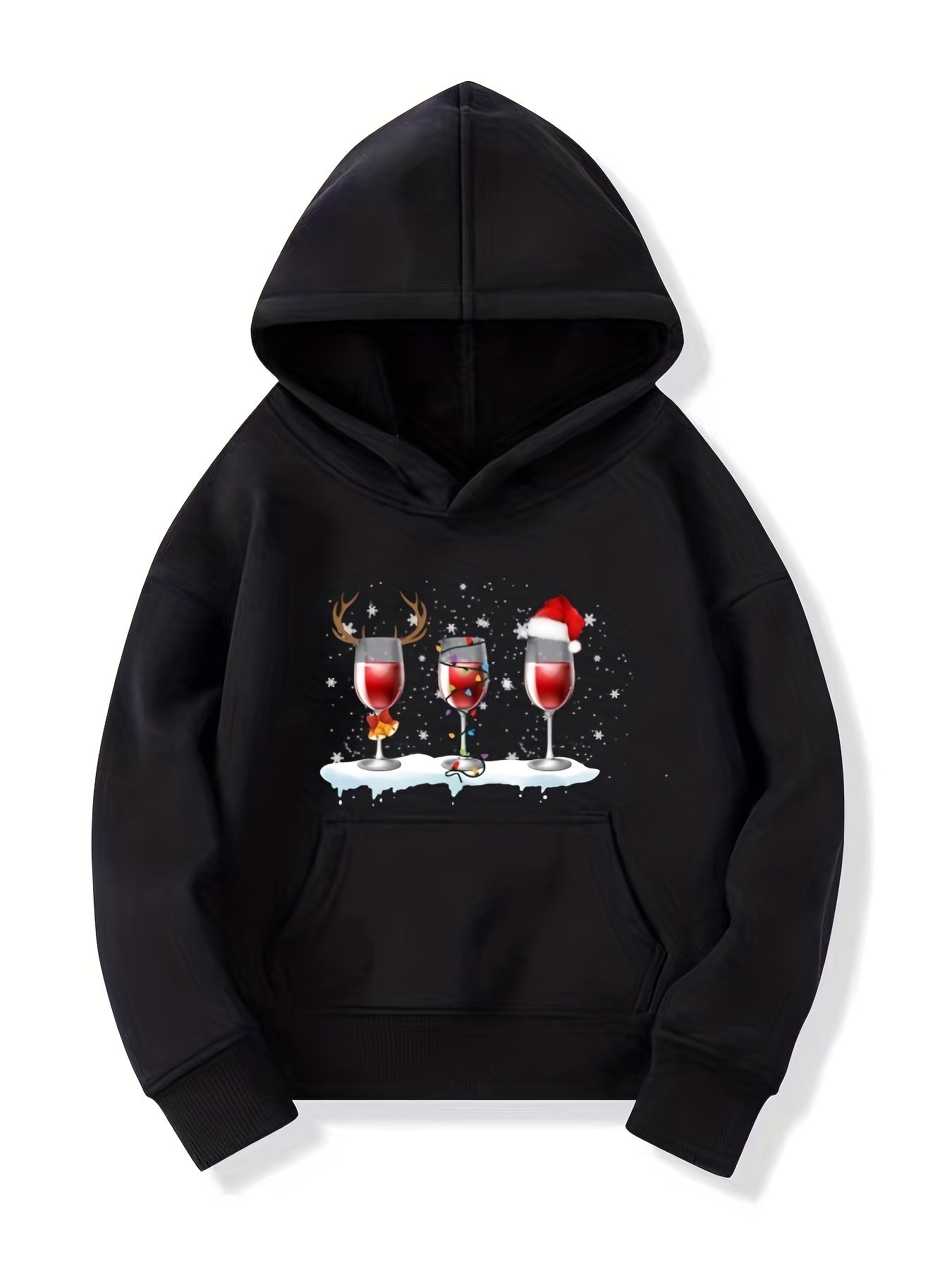 Girls' Christmas Hoodie Sweatshirt with Pocket