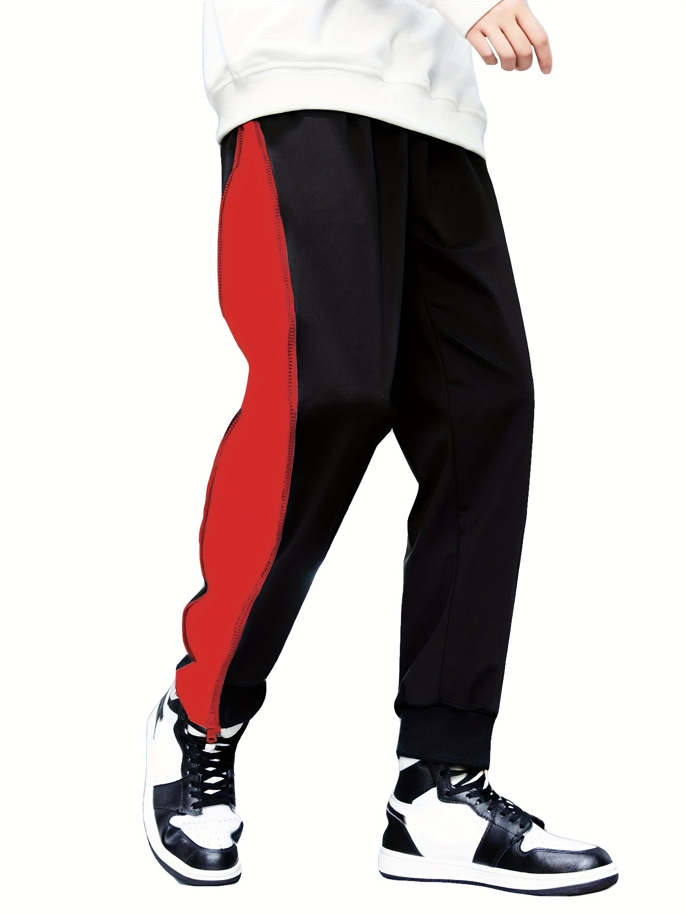 Creative Graphic Print Track Pants Men's Casual Comfy Joggers Sweatpants