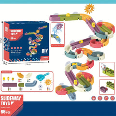 Duck Slide Bath Toys For Kids DIY Wall Track Building Set