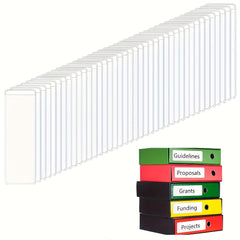 60pcs Clear Adhesive Label Holders and Cardstock Pockets