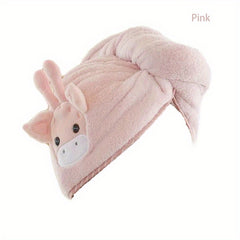 Deer Hair Drying Cap Towel Wrap Soft Cotton Hair Bonnet