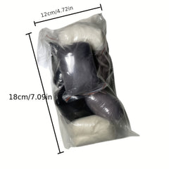 7pcs Grey Wool Roving Needle Felting DIY Kit 10g Each Piece