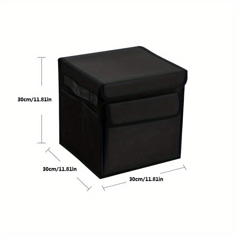 Foldable Car Trunk Cargo Storage Bag with Lid