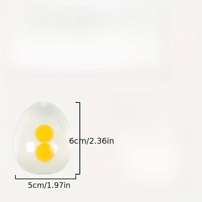 Double Yellow Egg Decompression Toy - Pinch Pinch Music
