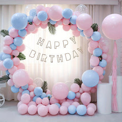 120pc Gender Reveal Pink Balloons Macaron Latex Balloons Garland Arch Kit