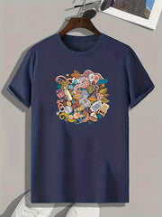 Baby Elements Pattern Print Men's Comfy Sports T-shirt Graphic Tee