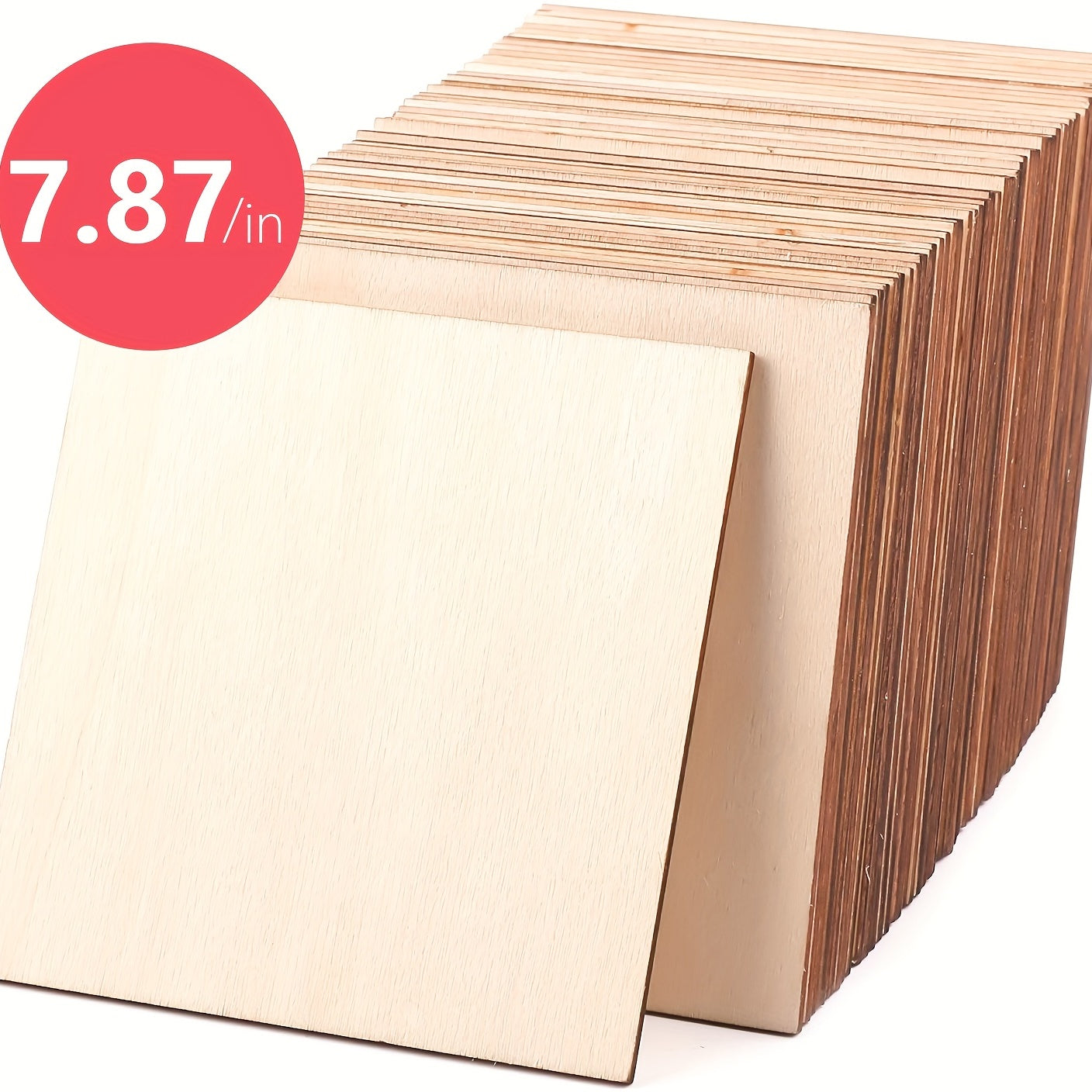 10 20pcs Composite Board Painting Wooden Crafts Square Small Wooden Chips