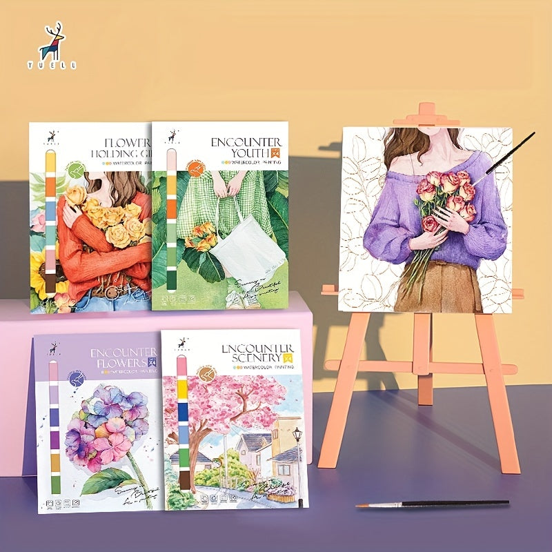 Watercolor Coloring Book for Relaxation and Fun