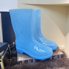 Women's Waterproof High Top Rain Boots Comfortable Solid Non slip Outdoor